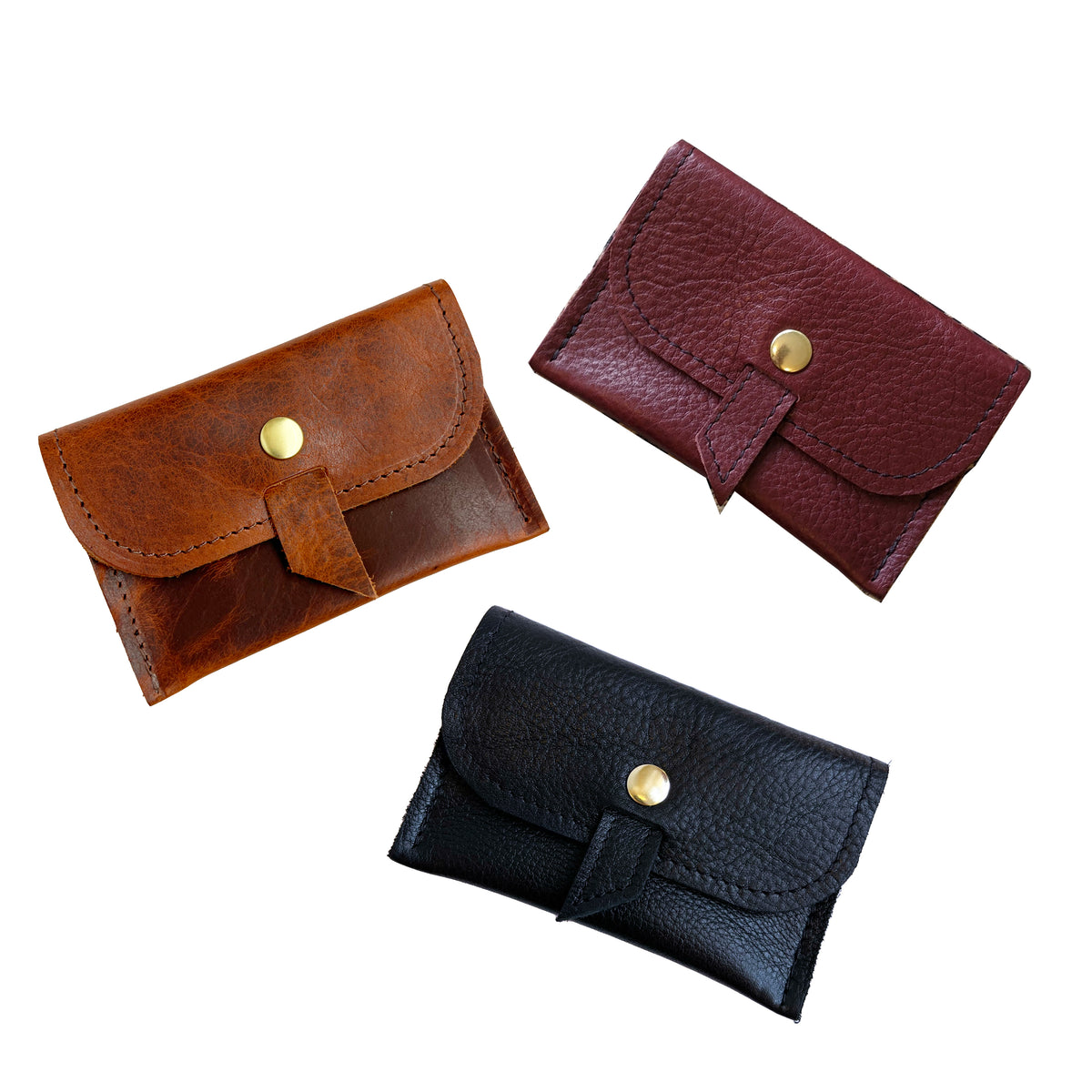 初期 KMRii studs leather amethyst wallet Kmrii kmrii wallet - Gem