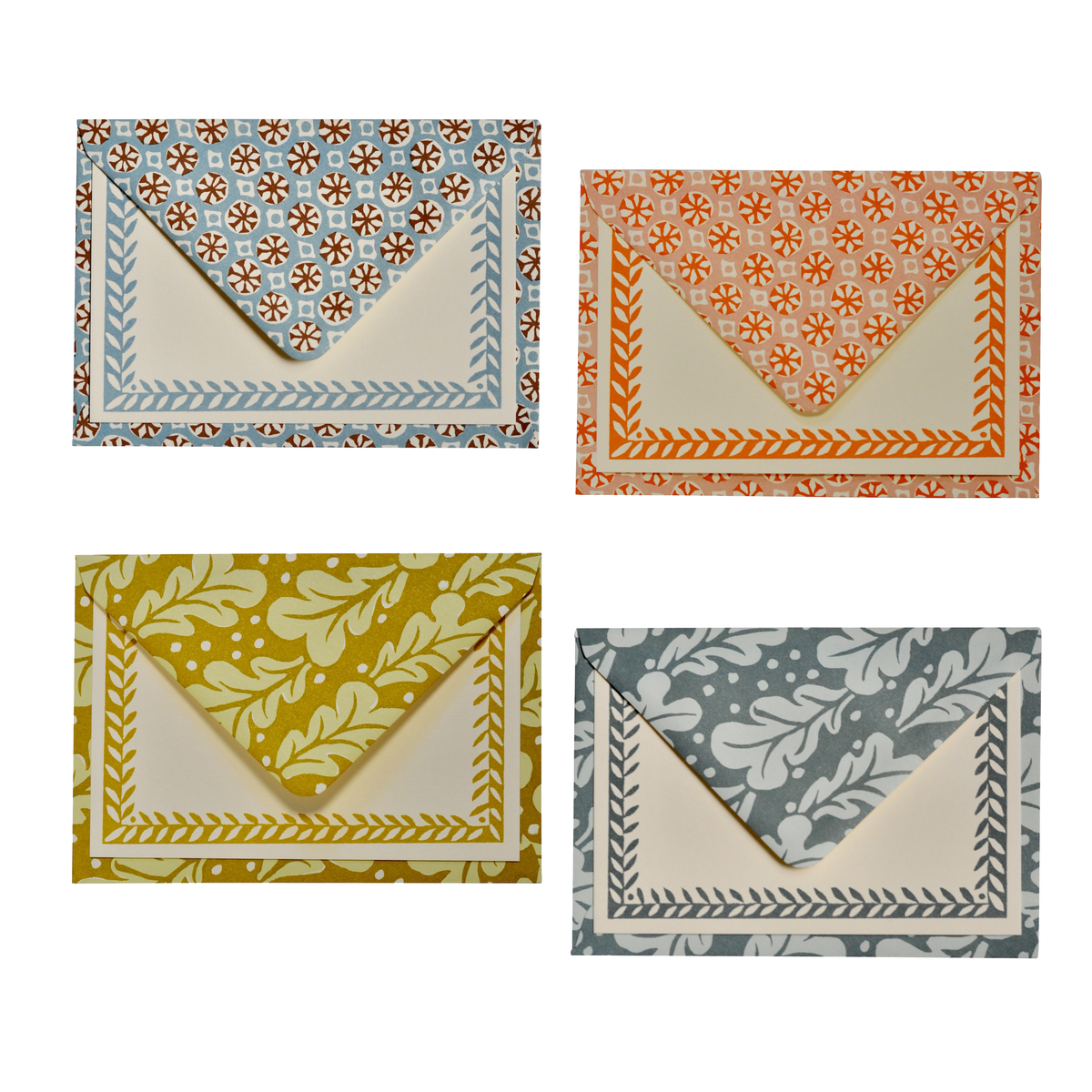 Cambridge Imprint Set of Notecards and Patterned Envelopes Short Wave