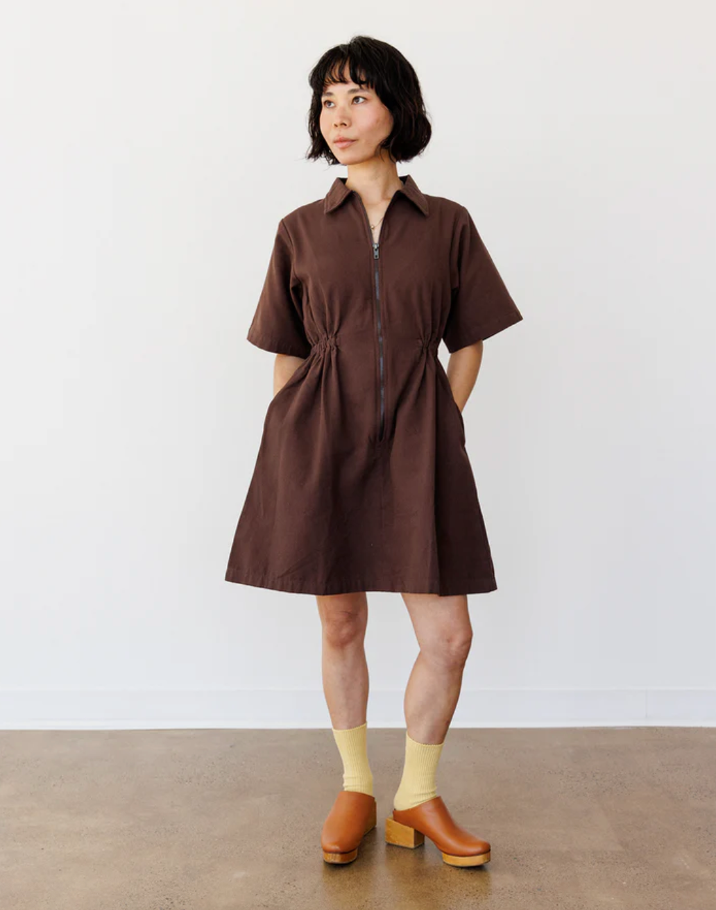 women's utility dress Long Bust is 44/ Waist The Long-Sleeve Utility Mini Dress